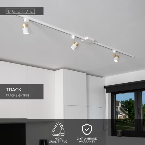 Lucide TRACK T-connector - 1-circuit Track lighting system - White (Extension) - USP